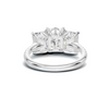Luxe Three Stone Gallery Ring