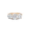 Royal Three Stone Pave Ring
