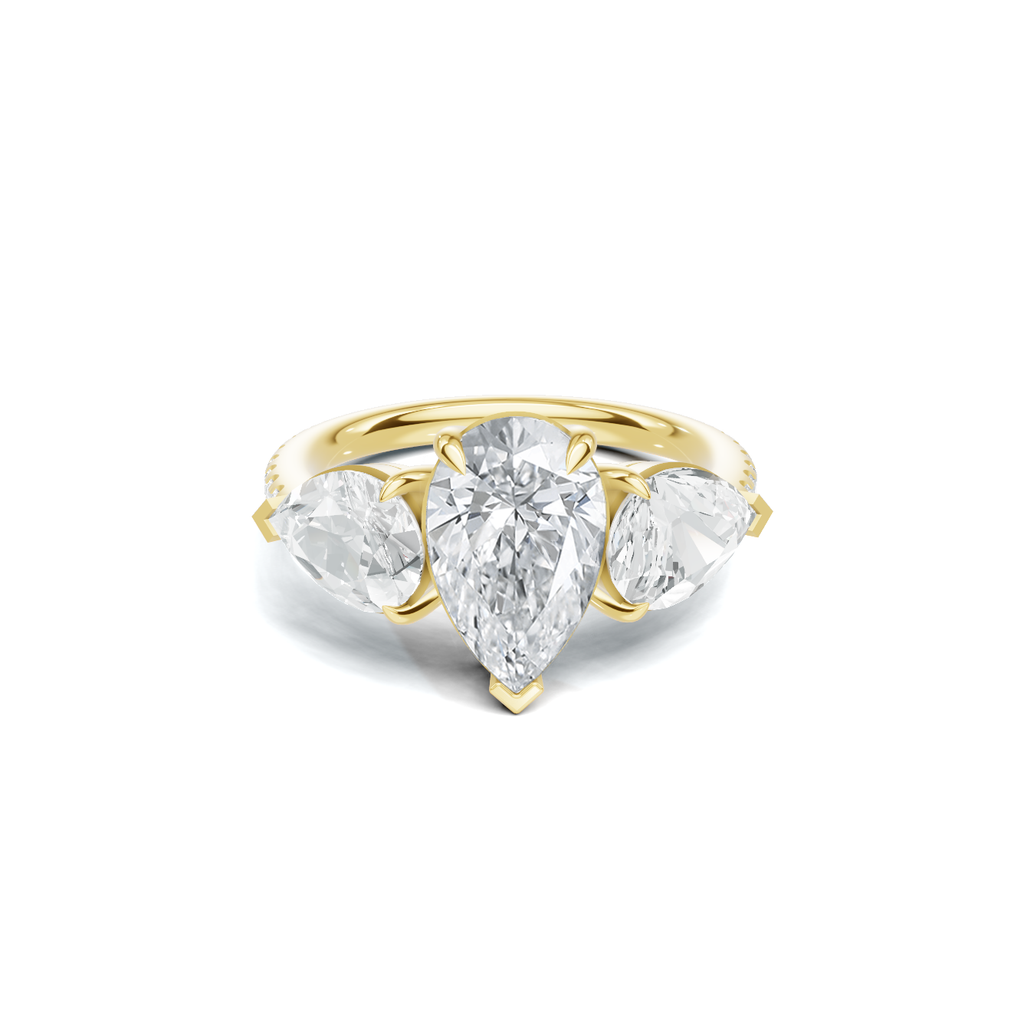 Luxe Elegant Teardrop Statement Ring