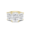 Triple Stone Accented Ring