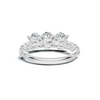 Luxe Three Stone Accented Ring