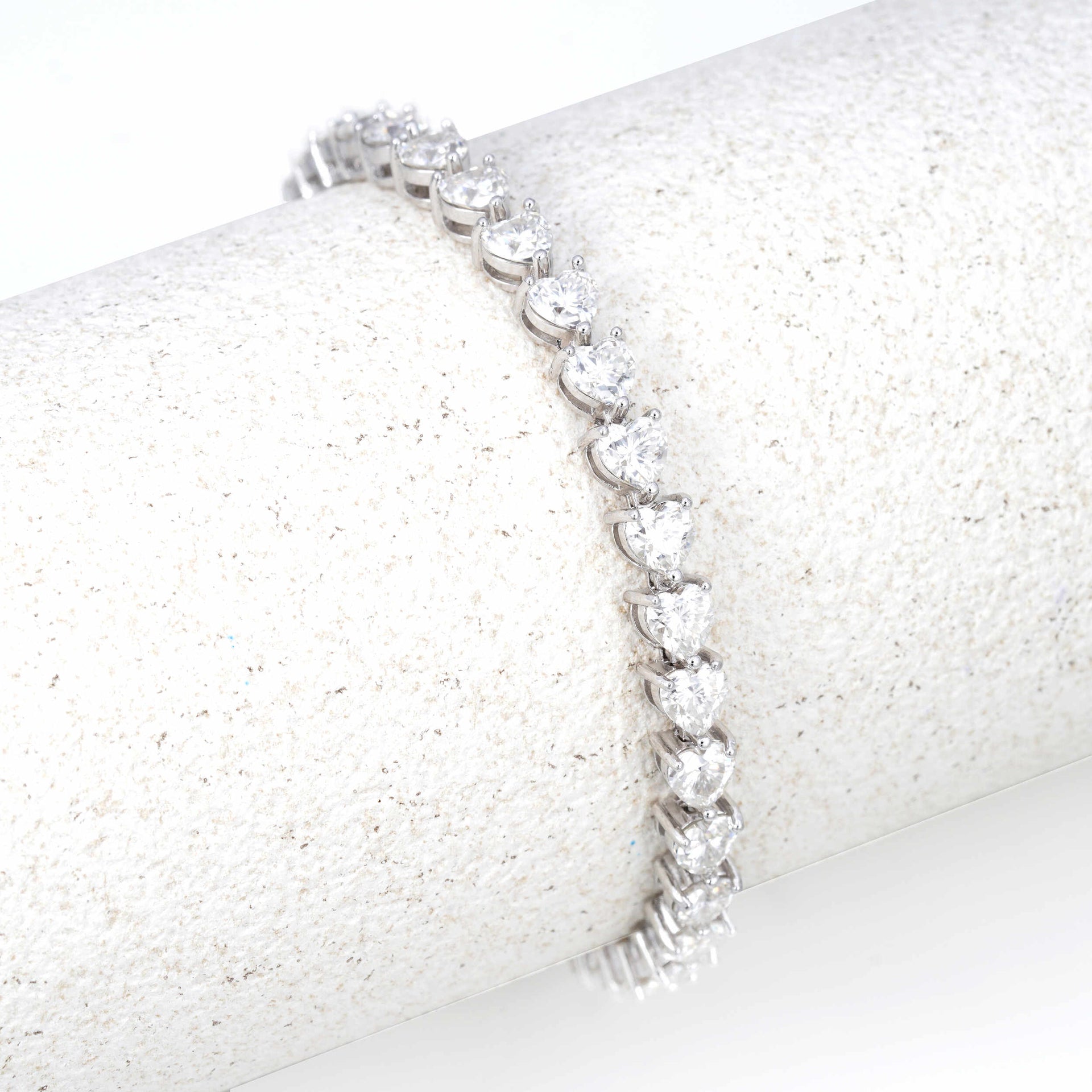 Heart Tennis Bracelet
